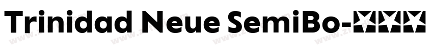 Trinidad Neue SemiBo字体转换